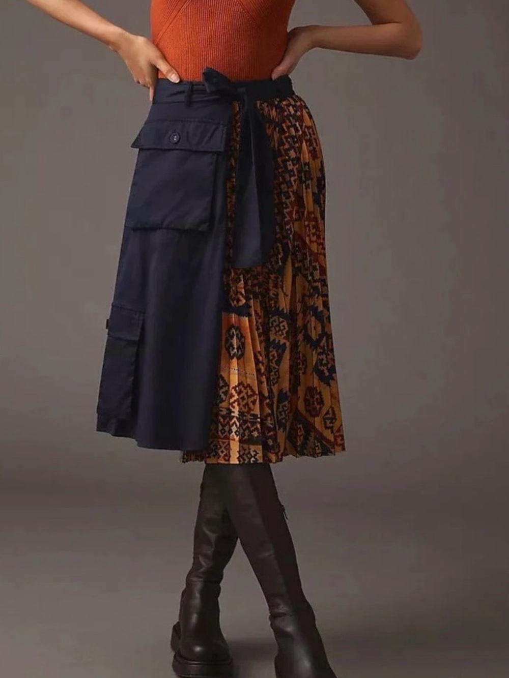 ANTHROPOLOGIE Eva
Franco Pleated Cargo Skirt - XS